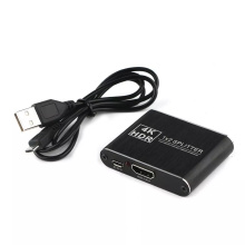 Wholesale Cheap 4K Ultra HD 2160P 1080P 3D Super mini 2 Ports 1 Input 2 Output HDMI Splitter